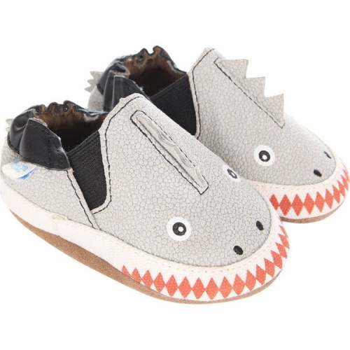 Dino Dan Soft Soles, Grey - Robeez | Maisonette
