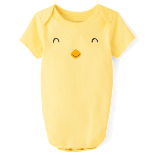 Unisex Baby Chick Graphic Bodysuit - Yellow