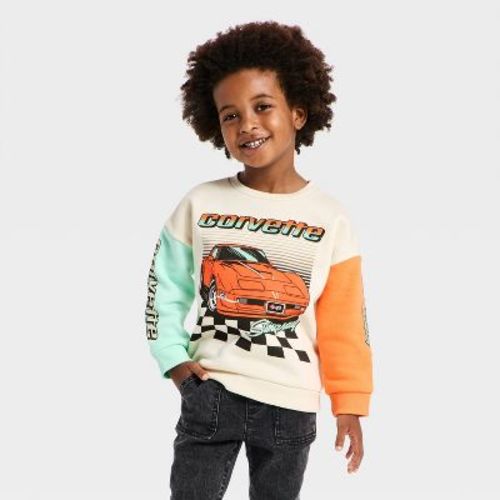 Toddler Boys' Chevrolet Corvette Fleece Sweatshirt - Beige