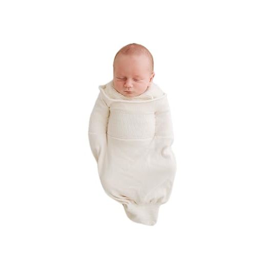 Swaddelini Organic Cotton Sleep Sack, Swaddle for Newborns, 0-3 Month Baby Sleep Sack, 6-12 pounds, Made in USA