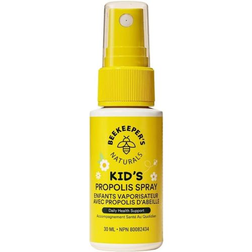 BEEKEEPER'S NATURALS Propolis Throat Spray for Kids - Made with 77mg Bee Propolis Extract - Natural Immune Support & Sore Throat Relief - Has Antioxidants & Gluten-Free (1.06 oz)