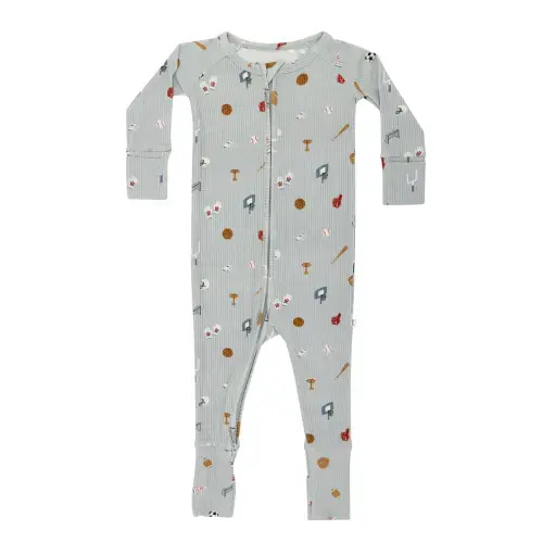Sports Zone Small Ribbed Zip Romper