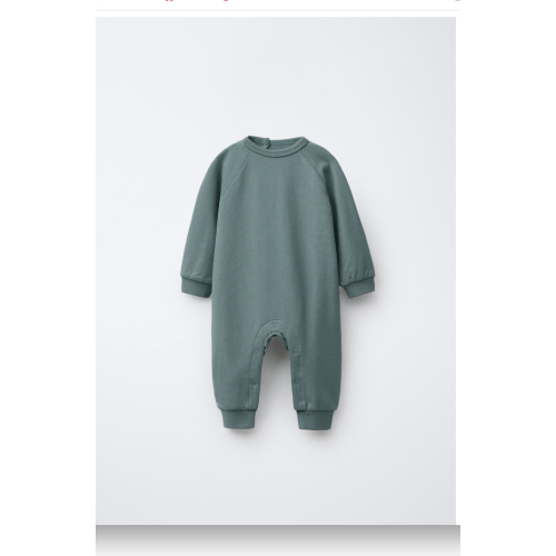 PLAIN PLUSH JUMPSUIT - Greenish | ZARA United States