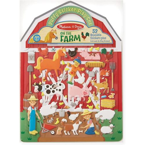 Melissa & Doug On the Farm Reusable Puffy Sticker Play Set