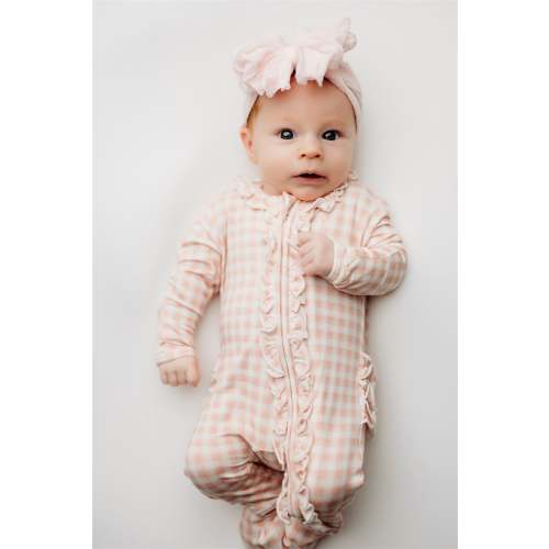 Olivia Ruffle Zip Footie
