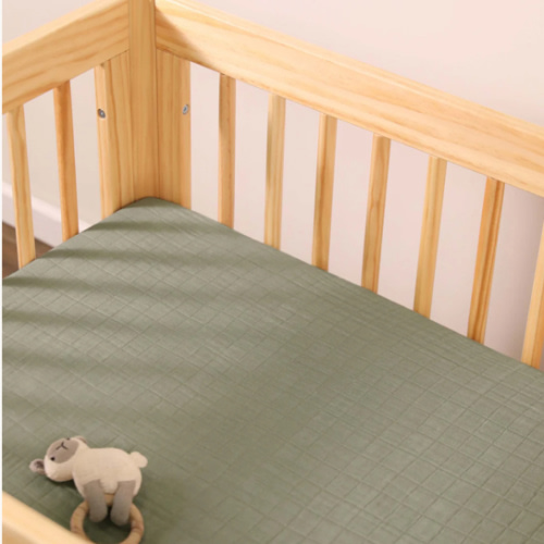 Babyletto All-Stages Midi Crib Sheet in GOTS Certified Organic Muslin Cotton