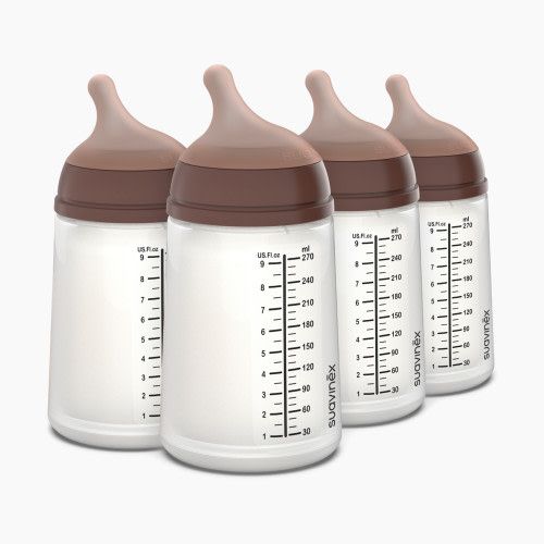 Suavinex Zero Zero Anti-Colic Bottle - Deep, 9 Oz, 4