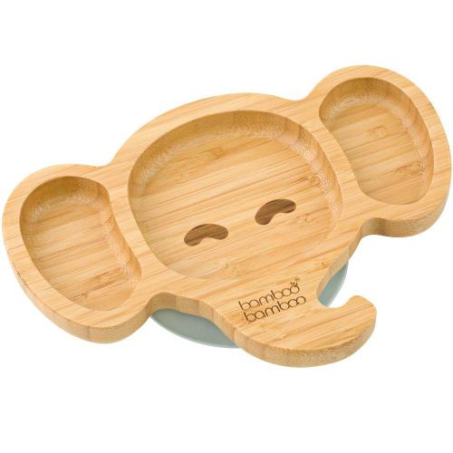 Bamboo Baby Elephant Suction Plate