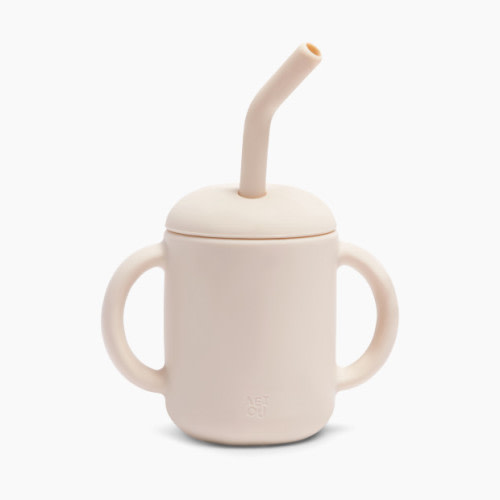 AEIOU Sippy Cup with Straw - Oat Milk