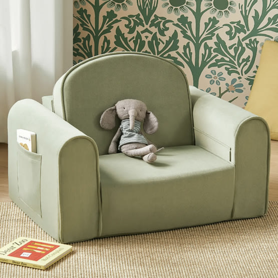 Tiny Land® GentleSnug Kid Chair - Sage