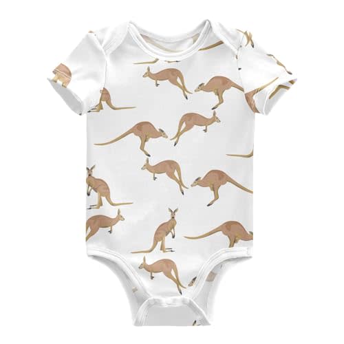 Ollabaky Unisex Baby Bodysuits Short-Sleeve Cotton Baby Clothes for Girls Boys 0-24 Months