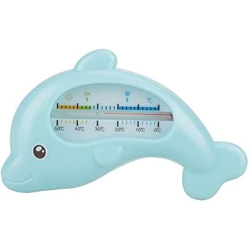 Baby Water Thermometer, Inf Bathing Cute Animal Thermometers healthyty Bath Care(Blue Dolphin)