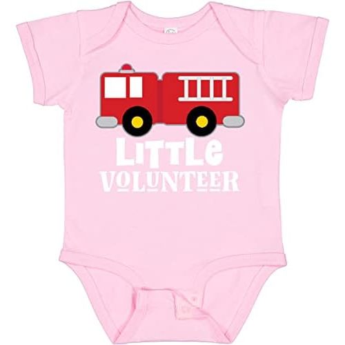 inktastic Firefighter Childs Little Volunteer Baby Bodysuit