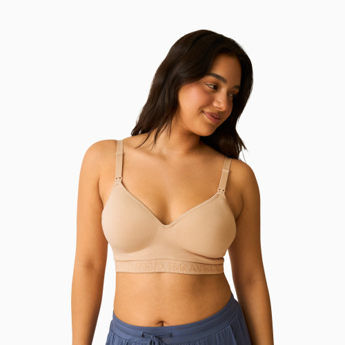 Kindred Bravely Signature Sublime Contour Hands-Free Pumping & Nursing Bra - Beige, Large