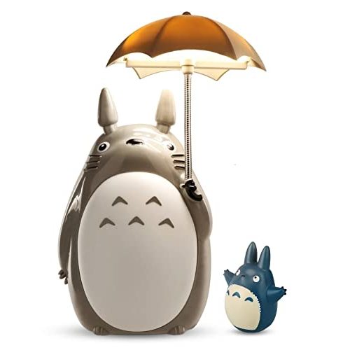 BATVOX Totoro Umbrella LED Night Light Kid's Character Lamp USB Charge (White Belly) Bonus Totoro Tumbler