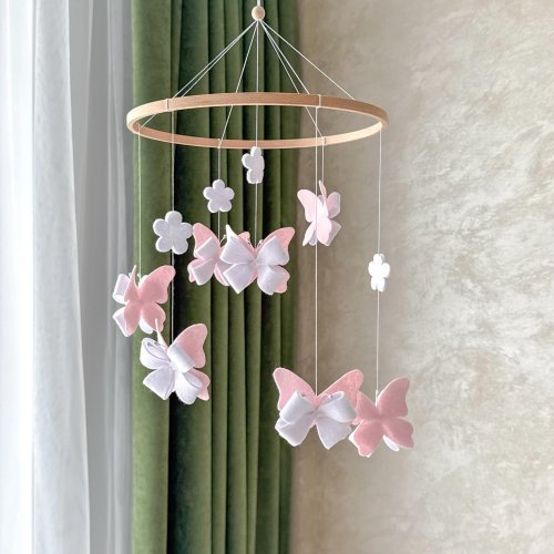 Butterfly Baby Mobile for Girl