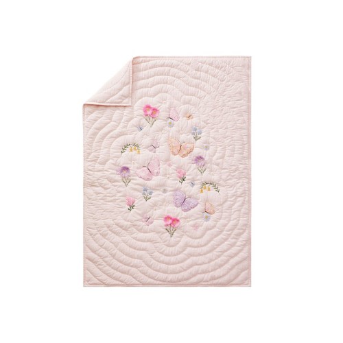 Wildflower Butterfly Baby Quilt