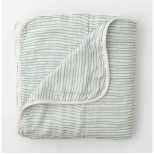 Sage Wave Blanket Sage Wave - Bamboo Little | Maisonette
