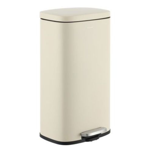 happimess Curtis 8-Gallon Step-Open Trash Can, Limestone Beige