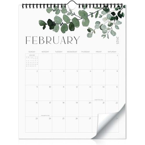 Aesthetic 2024-2025 Wall Calendar - Runs from June 2024 Until December 2025 - The Perfect Modern Greenery Calendar Planner for Easy Organizing