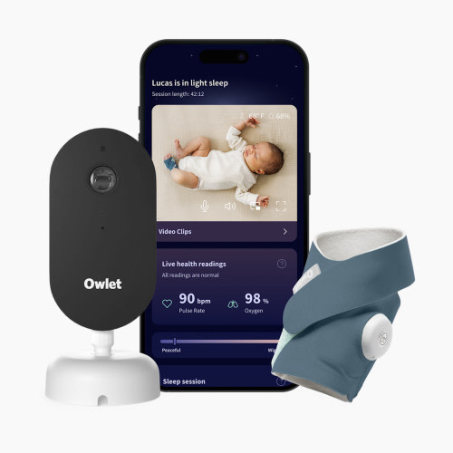 Owlet Dream Duo 3 Smart Baby Monitor - Bedtime Blue