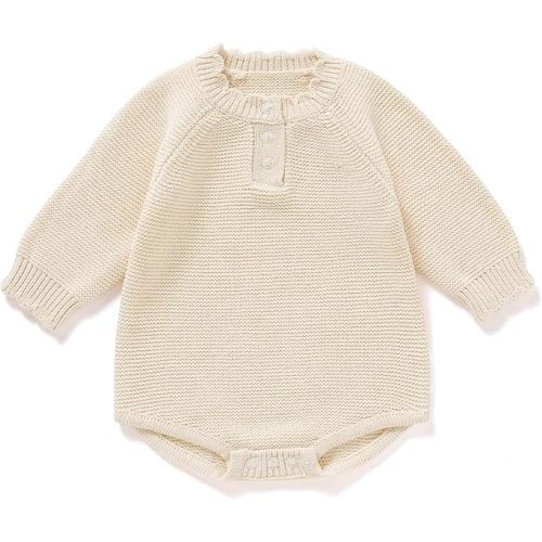 Avibae Cotton Baby Sweater, Long-Sleeve Knit Outfits for Newborns, Warm Infant Fall Winter Clothes