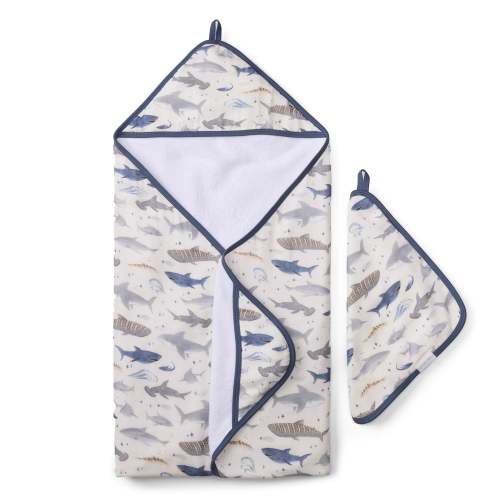 Ensemble Serviette à Capuchon - Requin