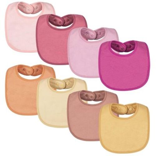 Tiny Twinkle Baby/infant Waterproof And Absorbent Feeding Bibs (neutral Set, 8-pack)