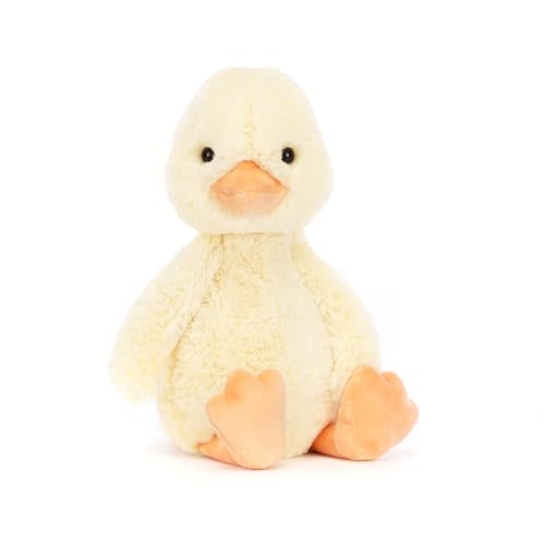 Jellycat Bashful Duckling Stuffed Animal, Medium 12” - Duck & Duckling Plush Toy - Classic Children's Gift