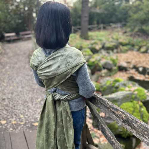 Jacquard Woven Cotton Baby Wrap Carrier – Newborn to Toddler