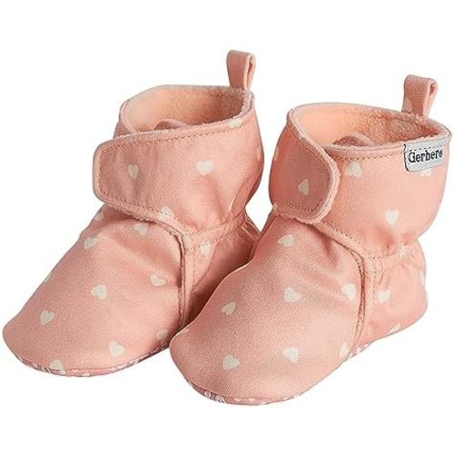 Gerber Baby Fleece Lined Wrap Fasten Non Skid Soft Slipper Booties