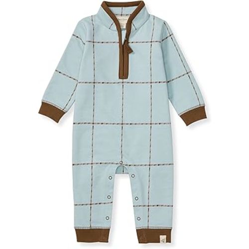 Burt's Bees Baby baby-boys Romper Jumpsuit, 100% Organic Cotton One-piece Short Sleeve Shortall, Long Sleeve Coverall