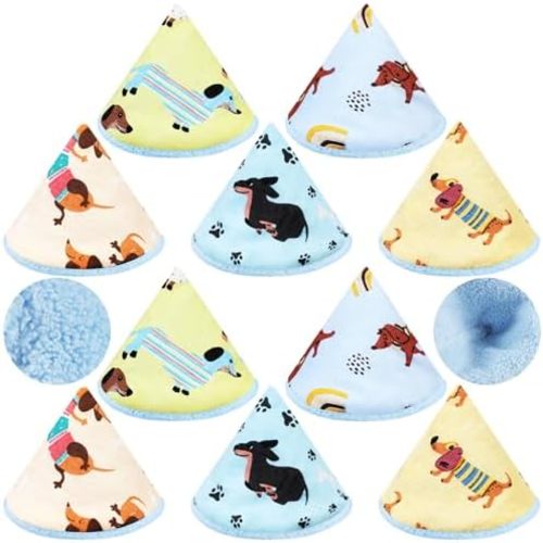 10 Pcs Pee Shield for Baby Boy Newborn PeeCover Reusable, Dachshund