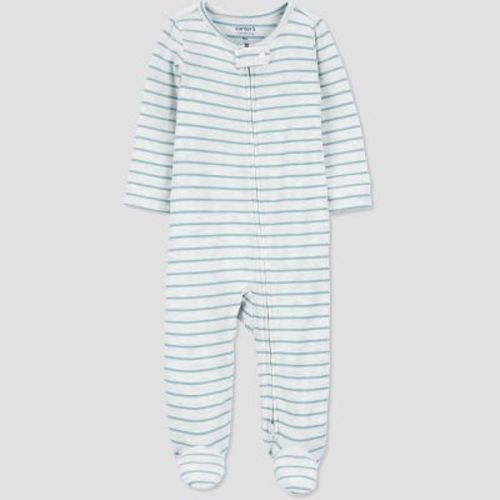 Carter's Just One You® Baby Sleep N' Play, Color: Green/White, Size: Newborn