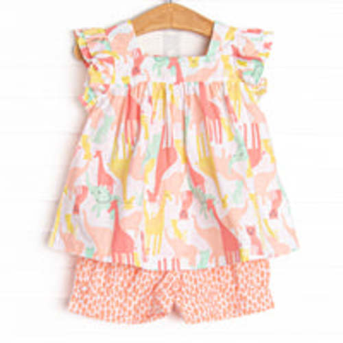 Talk to the Animals Bloomer Set, Peach – Stitchy Fish