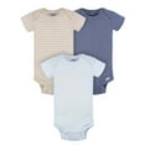 Gerber Baby Neutral Short Sleeve Bodysuits, 3-Pack, Sizes Newborn - 24 Months