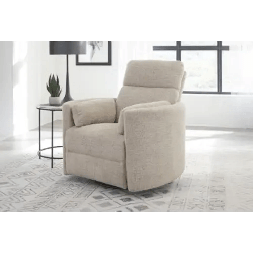 Madi Burlap Manual Swivel Glider Recliner