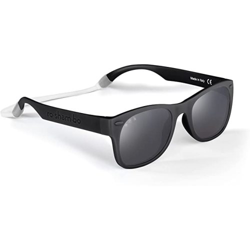 Roshambo Baby Polarized Toddler Shades with Head Strap and Ear Adjuster Kit - Bueller + Accessories