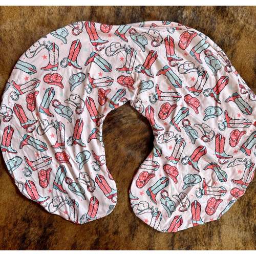 Cowgirl boots baby boppy pillow cover