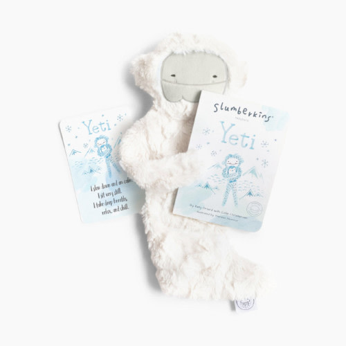 Slumberkins Snuggler & Board Book Gift Bundle - Alpine Yeti (Mindfulness)