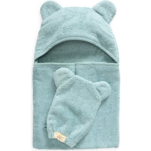 Hooded Towel & Washing Mitt Set