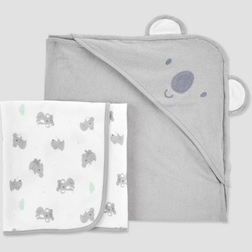 Baby Koala Hooded Bath Towel - Just One You® made by carter's Gray
