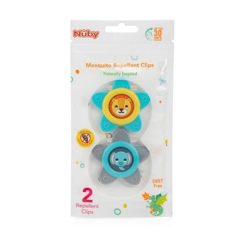 Dr. Talbot's Mosquito Clips for Baby & Toddler with Naturally Inspired Ingredients, Citronella & Lemongrass, DEET Free, 1 Pack (2 Clips)