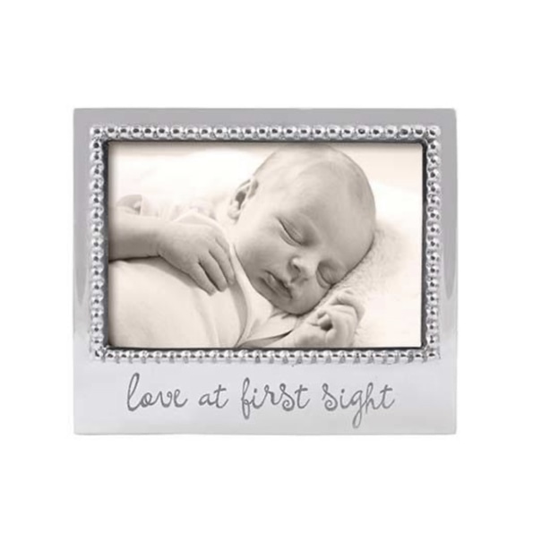 LOVE AT FIRST SIGHT Beaded 4x6 Picture Frame | Mariposa