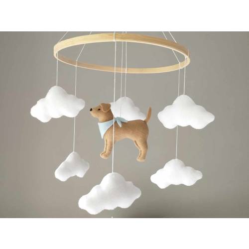 Dog baby mobile, Labrador mobile nursery, Golden retriever mobile, Baby mobile boy, Puppy cot mobile, Labrador Nursery Decor, Baby gift