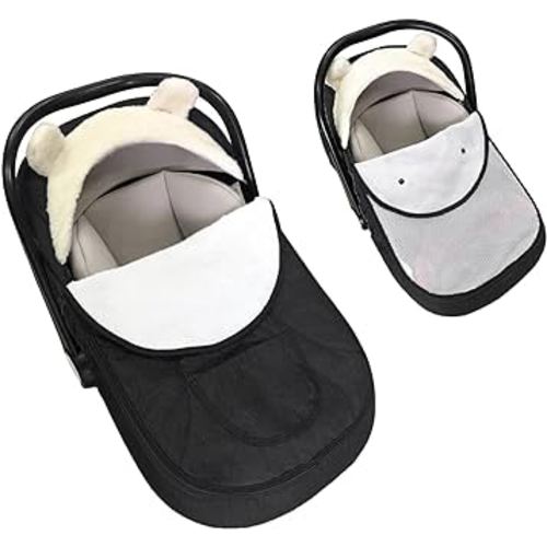 Baby Car Seat Cover Winter Car Seat Cover for Babies,Infant Car Seat Cover for Boys & Girls-Keeps Baby Warm & Cozy,2 in 1 Universal Baby Carseat Cover Fit for All Season