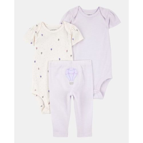 Baby Girl 3-Piece Hot Air Balloon Little Character Set® - Purple - Carter's | Carter's