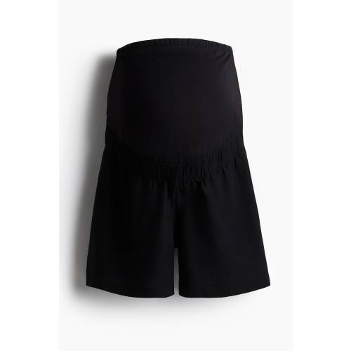 MAMA LINEN-BLEND SHORTS