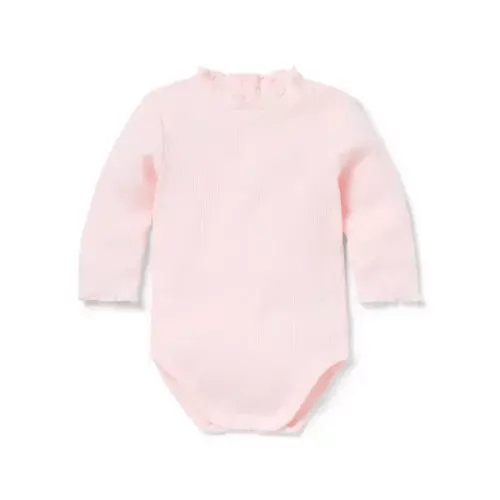 Baby Pearl Pink Baby Ribbed Bodysuit by Janie and Jack