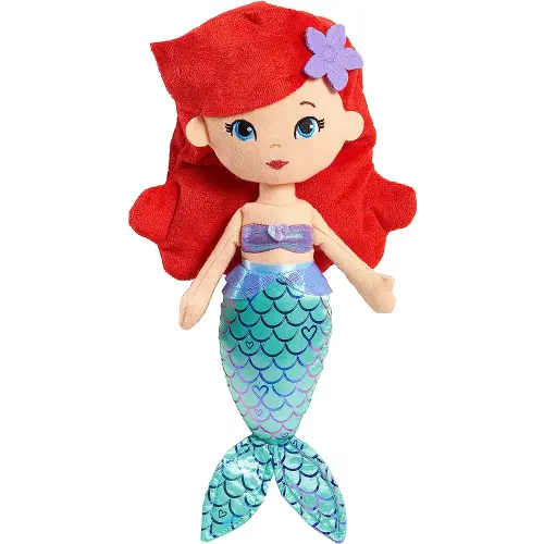 Disney Princess So Sweet Princess Ariel, 13.5-Inch Plush with Red Hair, The Little Mermaid